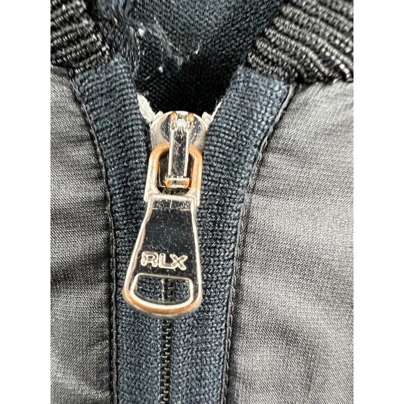 Ralph Lauren RLX  Polo Medium Black Full Zip Pockets Jacket Windbreaker Size M - Picture 6 of 7